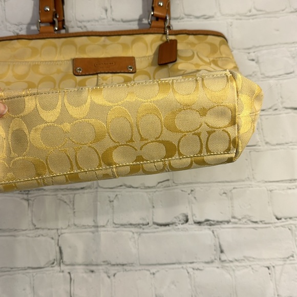 Coach Yellow Monogram Handbag - Picture 3 of 8